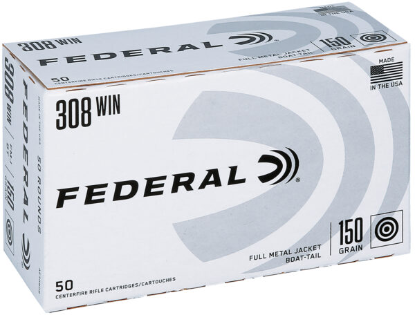 182400 Federal AE308DB American Eagle 308Win 150gr Full Metal Jacket 50 Per Box/5 Case