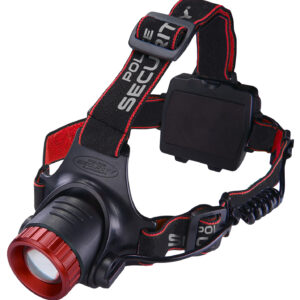 Police Security Lookout Headlamp Black/Red 1000 Lumens 4 AA