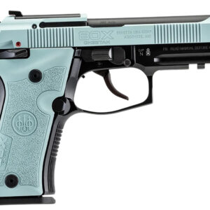 Beretta USA SPEC0714A 80X Cheetah Micro-Compact Frame 380 ACP 13+1 4.40″ Black Barrel, Blue Steel Optic Ready/Serrated Slide, Blue Aluminum Frame w/Beavertail & Picatinny Rail, Vertec Grip