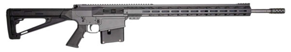 Great Lakes Firearms  AR-10  30-06 Springfield 5+1 24″ Stainless Threaded Barrel, Sniper Gray Cerakote Aluminum Receiver w/Picatinny Rail, Hogue Fixed Black Polymer Stock, Mil-Spec Grip
