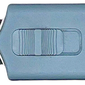 Templar Knife SMCAGB121 Sentinel Money Clip 1.88″ OTF Dagger Plain Black Oxide Stonewashed Powder Coated D2 Steel Blade, 3.41″ Blue Anodized Aluminum Handle