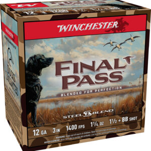 Winchester Final Pass 12ga 3″ 1-1/4oz BB & 1.5 25rd