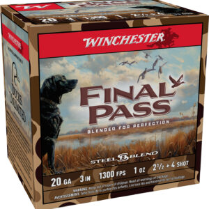 Winchester Final Pass 20ga 3″ #2.5 & #4 25/Box
