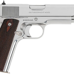 Colt 1911 Government .45 ACP 5″ Bright Stainless