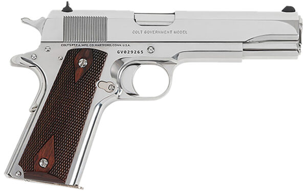 183631 Colt 1911 Government .45 ACP 5″ Bright Stainless