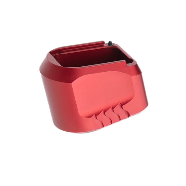 183737 Tyrant CNC TDMPMAGEXFSRED Magazine Extension Fits S&W M&P 9/40 5rd Compatible w/ Full-Size M&P 1.0/2.0 frames Red Aluminum