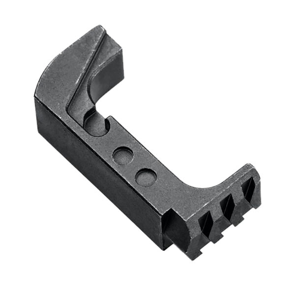 183739 Tyrant CNC TD43X48ESTEELBLACK Extended Magazine Release Glock 43x/48 Black Aluminum/Steel