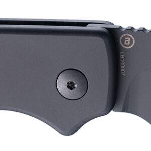 Hogue Ballista I 3.5″ Button Auto — Part Serrated, Black