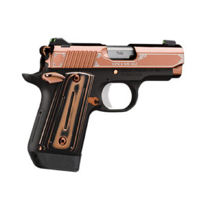 Kimber Mfg, Inc 3300174 Micro 9  9mm Luger 7+1 3.15″ Stainless Ramped Steel Barrel, Rose Gold PVD Stainless Steel Serrated Slide, Matte Black Aluminum Frame, Black/Rose Gold G10 Grip