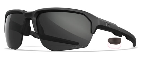 184367 Wiley X Jakl M/L Grey/Clear Lens — Matte Black