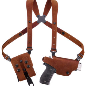 Galco CL2-894R Classic Lite 2.0 Shoulder System Shoulder Fits Chest Up To 56″/Sig P365 X Macro Tan Steerhide Right Hand