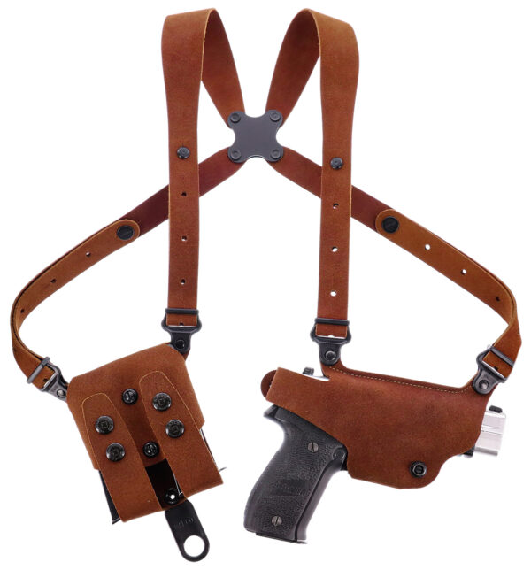 184598 Galco CL2-894R Classic Lite 2.0 Shoulder System Shoulder Fits Chest Up To 56″/Sig P365 X Macro Tan Steerhide Right Hand