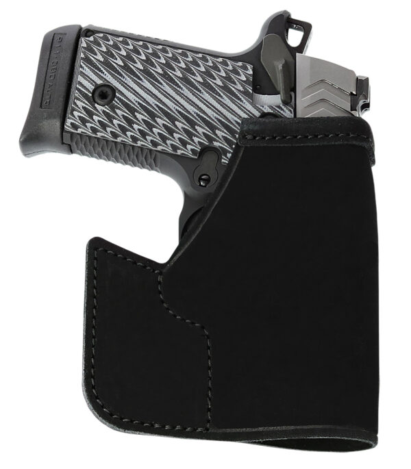 184612 Galco PRO648B Pocket Protector Black Steerhide Fits S&W Bodyguard 2.0 Ambidextrous