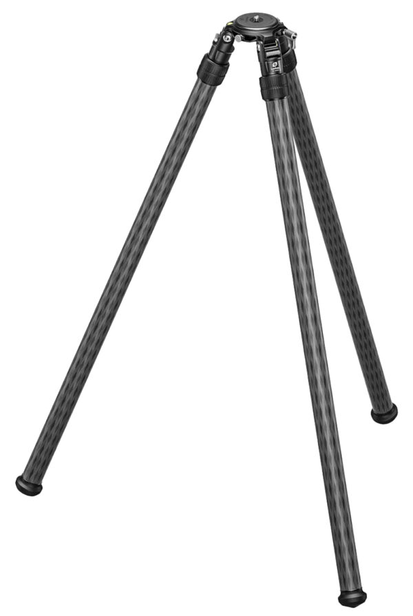 184672 Leofoto Usa SO-322CX Inverted 2 Section Carbon Fiber Tripod Tripod 6.30″-63.98″ High Black Aluminum