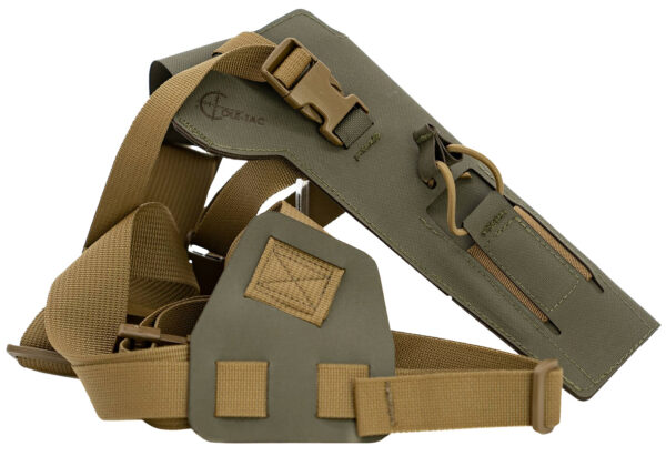 184975 Cole-tac VW204 Varmint Wrangler Pistol Holder Chest Ranger Green Left Hand