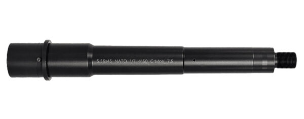 Lead & Steel Llc LS556MED-PIST-7.5 AR9  5.56NATO Government Profile Black Nitride Chrome Moly Vanadium