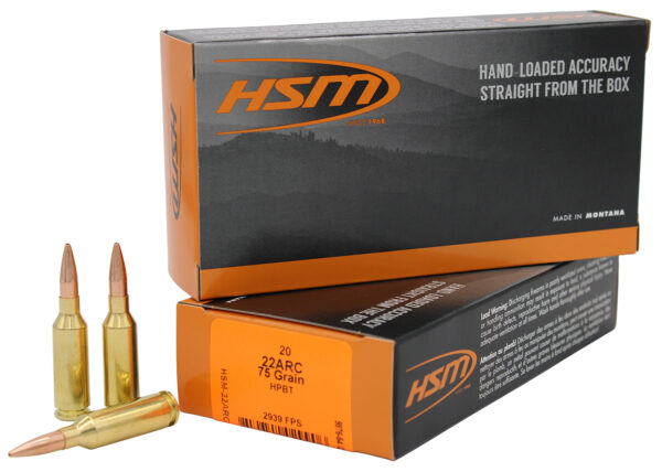 HSM 22 ARC 75GR BTHP – 20rd Box