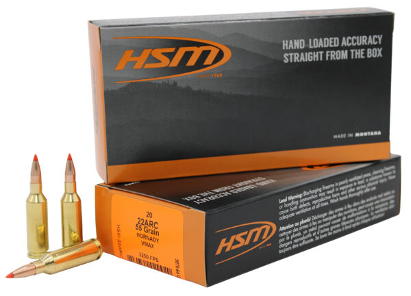 HSM .22 ARC 55gr V-MAX 20rd Box