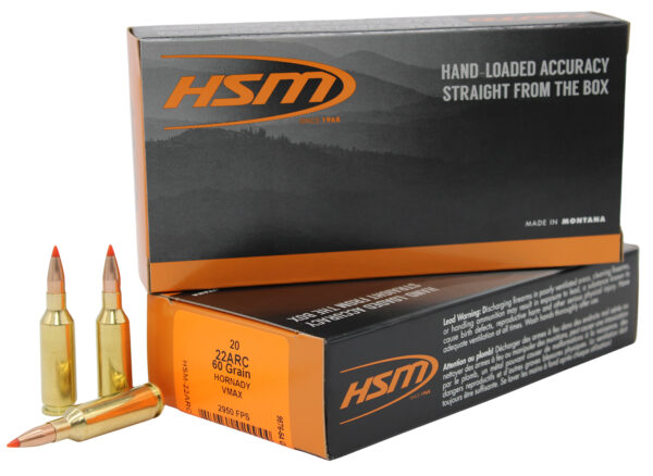 185444 HSM 22 ARC 60GR V-MAX – 20RD (20/Box, 25/Case)
