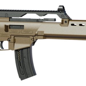 HK 81001321 G36  22 LR 20+1 18.13″ Black Barrel w/Flash Suppressor, Flat Dark Earth Receiver w/Picatinny Rail, Flat Dark Earth Folding Synthetic Stock, Polymer Grip