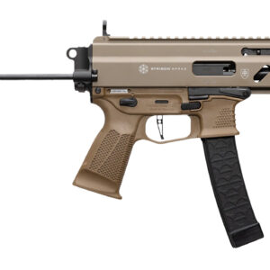 Grand Power Stribog SP9A3 9mm, 8″ Threaded Barrel, 30rd, FDE
