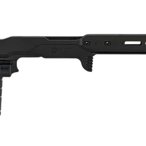 Mdt Sporting Goods Inc 116079BLK ACC Premier Gen2 Chassis Cerakote Black Aluminum Fits Ruger American Rimfire 34.40″ OAL
