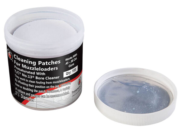 Thompson Center Arms, LLC 9036R Cleaning Patches  Muzzleloader 2.50″ Cotton 100Ct