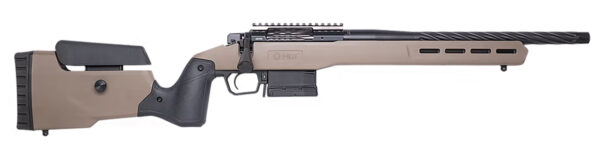 186738 Cnc Firearms CNCFX722CM Faxon FX7 22 Creedmoor 5+1 16″ Black Spiral Fluted Threaded Barrel, Black Receiver w/Picatinny Rail, MDT Flat Dark Earth Polymer Stock