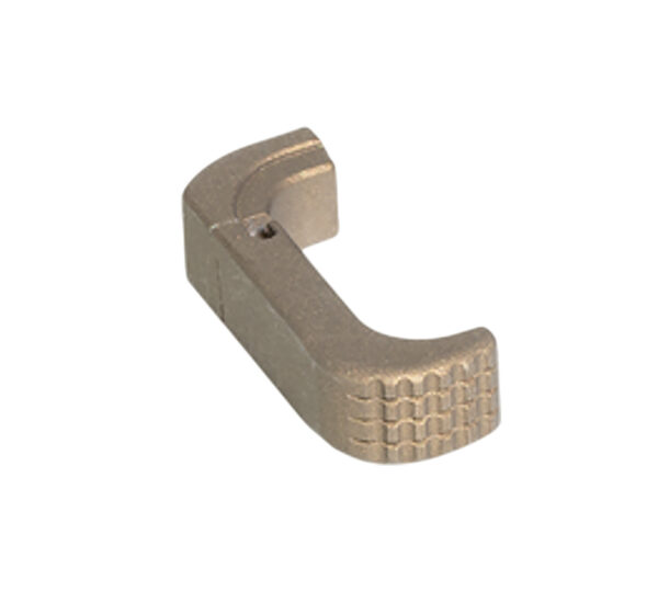 187017 Timber Creek Outdoors GLEMRBB Glock 17/19 Extended Magazine Release Anodized Burnt Bronze Aluminum