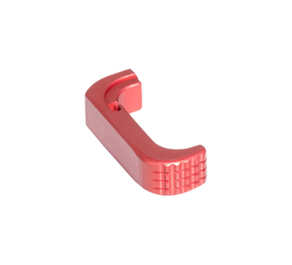 187021 Timber Creek Outdoors GLEMRR Glock 17/19 Extended Magazine Release Anodized Red Aluminum