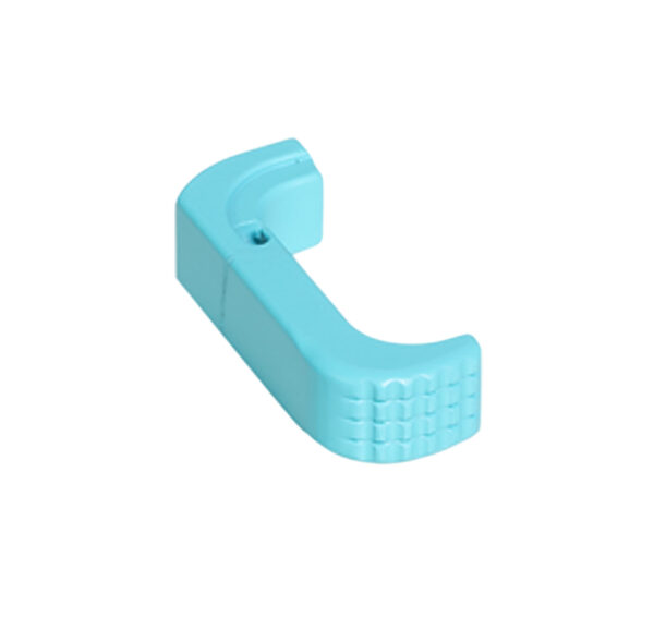 187022 Timber Creek Outdoors GLEMRRE Glock 17/19 Extended Magazine Release Anodized Robin’s Egg Blue Aluminum