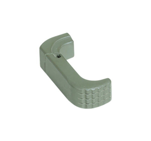 187027 Timber Creek Outdoors GL43XEMROD Glock 43X Extended Magazine Release OD Green Aluminum