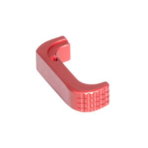 187028 Timber Creek Outdoors GL43XEMRR Glock 43X Extended Magazine Release Anodized Red Aluminum