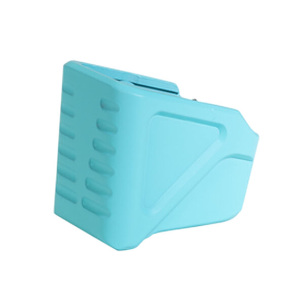 187036 Timber Creek Outdoors GLMEPRE Glock 17/19 Magazine Extension Plate Robin’s Egg Blue Aluminum