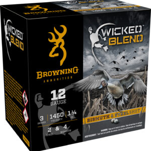 Browning Ammo B193431232 Wicked Blend  12Gauge 3″ 1 1/4oz 2/4BI Shot 25 Per Box/10 Case