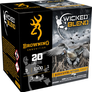 Browning Ammo B193432033 Wicked Blend  20Gauge 3″ 1oz 3/5BI Shot 25 Per Box/10 Case