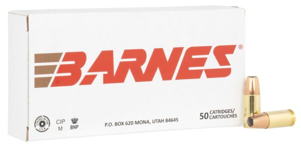 187249 Barnes Bullets 32516 9mmLuger 124gr Sierra Jacketed Hollow Point 50 Per Box/10 Case