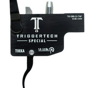 187256 TriggerTech TI0SBB13TNP Diamond Black Curved Lever Fits Tikka Right Hand