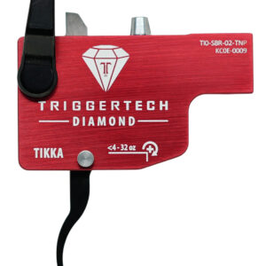 187260 TriggerTech TI0SRB02TNP Diamond Black/Red Curved Lever Fits Tikka Right Hand