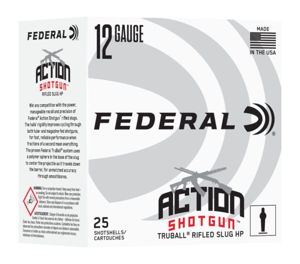 187386 Federal TruBall Rifled Slug 12ga 2-3/4″ 438gr 25ct