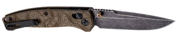 Hogue 24453 Mysto  3.40″ Folding Drop Point Plain Black Stonewashed CPM MagnaCut Steel Blade, Maple Valley Richlite Black Handle