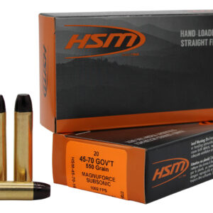 HSM 45-70 Govt 550gr Hard Cast FN 20rd