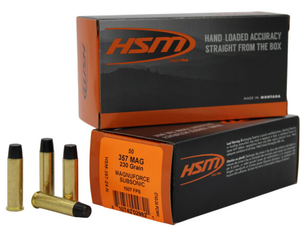 187620 HSM 35724N 357 Magnum Subsonic 230gr 50rd