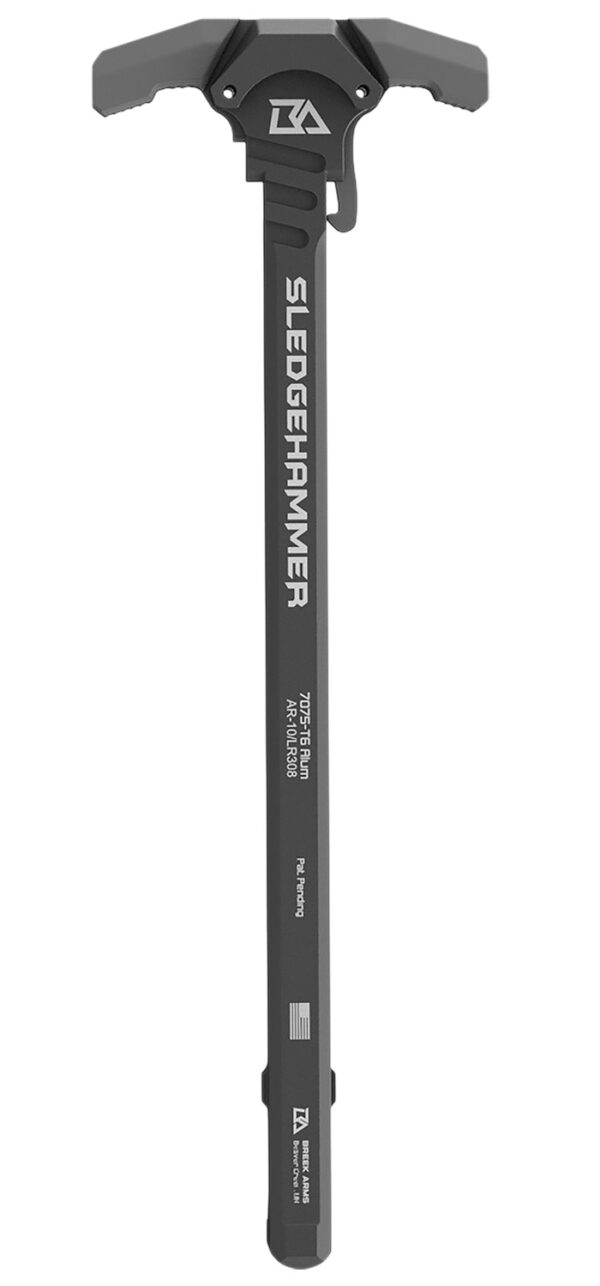187643 Breek Arms Sledgehammer AR-10 Ambidextrous Charging Handle – Gray