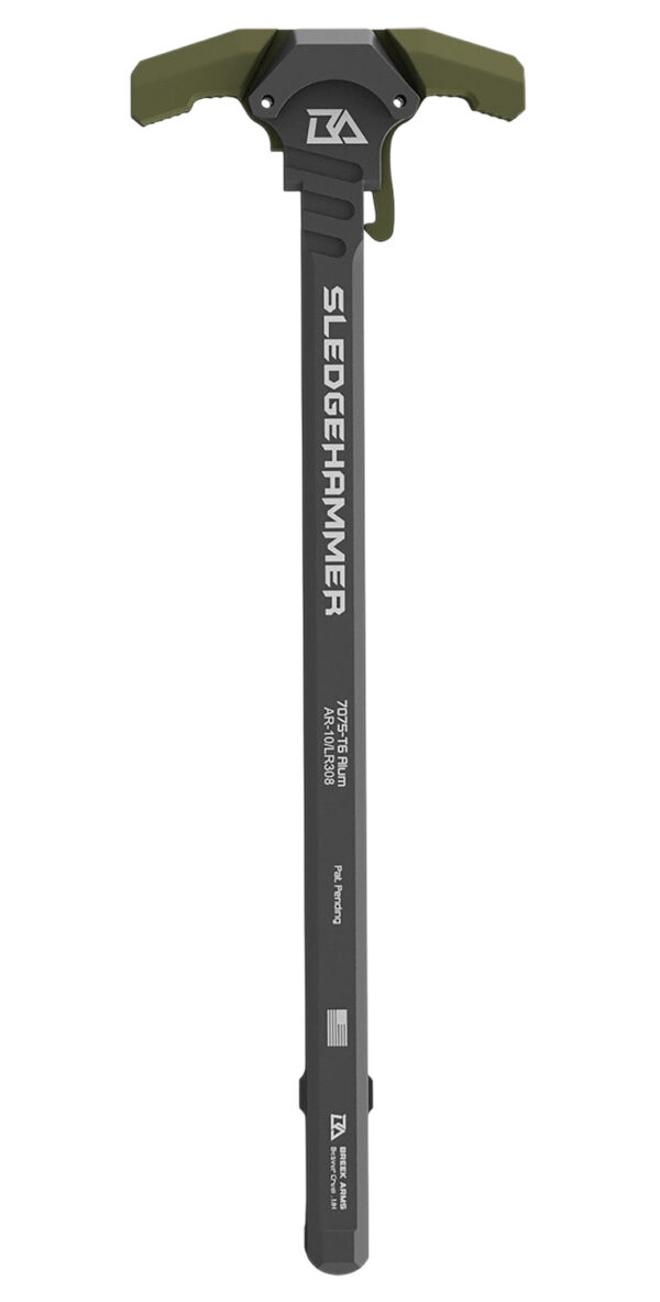 Breek Arms Sledgehammer AR-10 Ambidextrous Charging Handle – OD Green