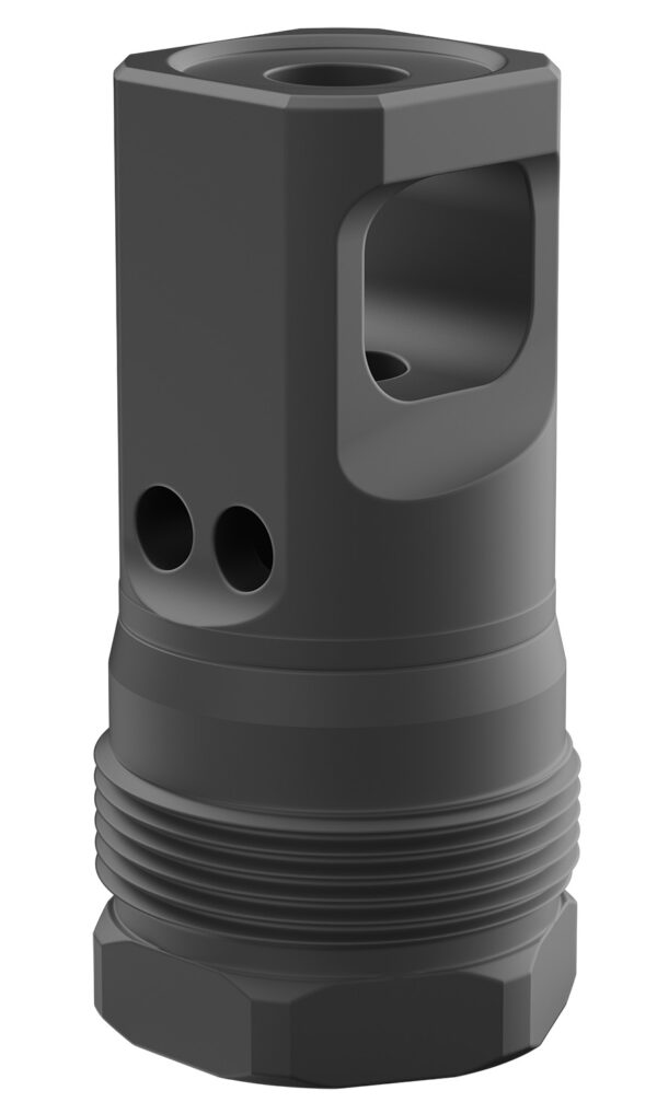 187677 Breek Arms BRK4431 Echo Single Port Plan B Black Nitride Steel 5/8″x24 Threads 30 Cal
