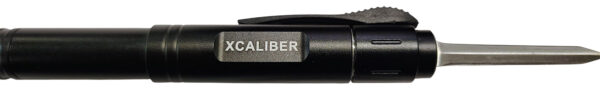 187774 Xcaliber Knife Company Pen Knife 1.70″ OTF Dagger Stainless 440C SS Blade, 5.90″ Black Aluminum Handle