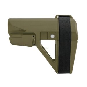 SB Tactical SBA5X07SB SBA5 Stabilizing Brace Ranger Green Polymer Adj 5 Position, 10.25″ OAL Includes Sling Strap