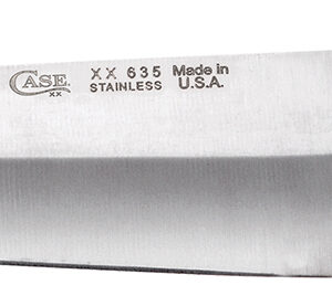 Case 07316 Chef’s  8″ Fixed Plain Mirror Polished Tru-Sharp SS Blade, Walnut Handle