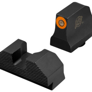 XS Sights Minimalist Night Sights, Orange Tritium / Black Oxide